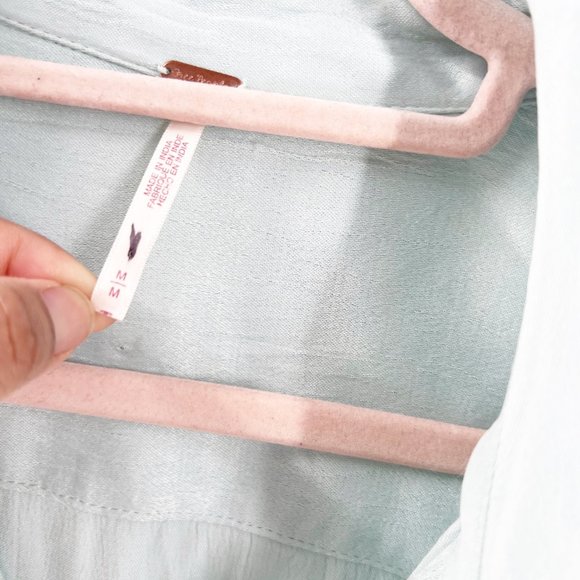 Free People - Long sleeve button down Dress Size M New - Picture 9 of 12